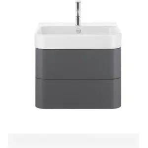Duravit, Waschbeckenunterschrank, Happy D.2 Plus bâti-support pour lavabo suspendu, 575x490mm, 2 tiroirs, HP4385080800000 (55.50 x 52.50 x 55 cm) günstig