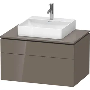 Duravit, Waschbeckenunterschrank, L-Cube Meuble sous-lavabo en console suspendu, avec plan de toilette en console, 2 tiroirs (82 x 55 x 48.20 cm) günstig