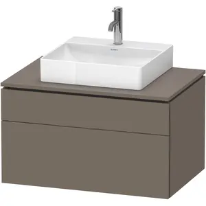 Duravit, Waschbeckenunterschrank, L-Cube Meuble sous-lavabo en console suspendu, avec plan de toilette en console, 2 tiroirs (82 x 55 x 48.20 cm) günstig