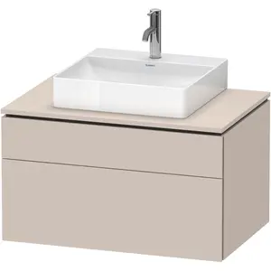 Duravit, Waschbeckenunterschrank, L-Cube Meuble sous-lavabo en console suspendu, avec plan de toilette en console, 2 tiroirs (82 x 55 x 48.20 cm) günstig