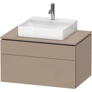 Duravit, Waschbeckenunterschrank, L-Cube Meuble sous-lavabo en console suspendu, avec plan de toilette en console, 2 tiroirs (82 x 55 x 48.20 cm) günstig