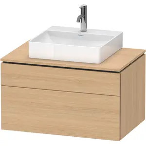 Duravit, Waschbeckenunterschrank, L-Cube Meuble sous-lavabo en console suspendu, avec plan de toilette en console, 2 tiroirs (82 x 55 x 48.20 cm) günstig