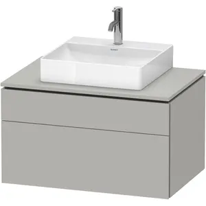 Duravit, Waschbeckenunterschrank, L-Cube Meuble sous-lavabo en console suspendu, avec plan de toilette en console, 2 tiroirs (82 x 55 x 48.20 cm) günstig