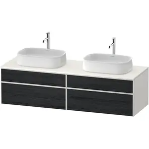 Duravit, Waschbeckenunterschrank, Zencha Konsolenwaschtischunterbau, 1600x550mm, 2 Auszüge, 2 Schubkästen, 2 Ausschnitte, ZE (61.50 x 55 x 165 cm) günstig