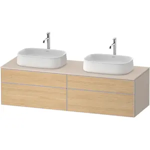 Duravit, Waschbeckenunterschrank, Zencha Konsolenwaschtischunterbau, 1600x550mm, 2 Auszüge, 2 Schubkästen, 2 Ausschnitte, ZE (160 x 55 x 61.50 cm) günstig