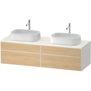 Duravit, Waschbeckenunterschrank, Zencha Konsolenwaschtischunterbau, 1600x550mm, 2 Auszüge, 2 Schubkästen, 2 Ausschnitte, ZE (160 x 55 x 165 cm) günstig
