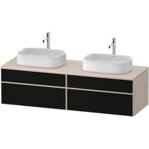 Duravit, Waschbeckenunterschrank, Zencha Konsolenwaschtischunterbau, 1600x550mm, 2 Auszüge, 2 Schubkästen, 2 Ausschnitte, ZE (61.50 x 55 x 165 cm) günstig