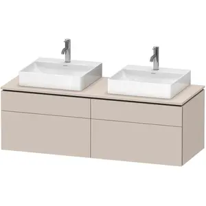 Duravit, Waschbeckenunterschrank, L-Cube Meuble sous-lavabo en console suspendu, avec plan de toilette en console, 4 tiroirs, pour (142 x 55 x 48.20 cm) günstig