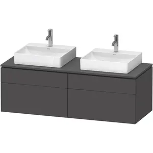 Duravit, Waschbeckenunterschrank, L-Cube Meuble sous-lavabo en console suspendu, avec plan de toilette en console, 4 tiroirs, pour (142 x 55 x 48.20 cm) günstig