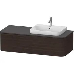 Duravit, Waschbeckenunterschrank, Happy D.2 Plus Meuble sous-vasque en console suspendu, 1300x550mm, 1 tiroir, pour vasque à poser (65 x 41 x 135 cm) günstig