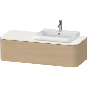Duravit, Waschbeckenunterschrank, Happy D.2 Plus Meuble sous-vasque en console suspendu, 1300x550mm, 1 tiroir, pour vasque à poser (130 x 41 x 135 cm) günstig