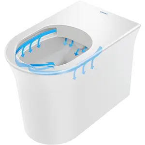 Duravit, Toilette + Bidet, Stand-Tiefspül-WC WHITE TULIP rimless, Abgang waagerecht weiss günstig