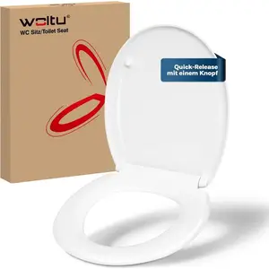 WOLTU Toilettendeckel, WC-Sitz mit Absenkautomatik, O Form, aus Duropl... günstig