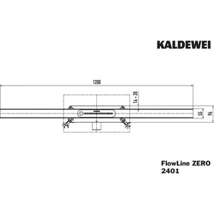 Kaldewei DA FlowLine Zero 2401, 1200mm alpinweiss matt, 1 Stk. günstig