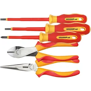 Gedore Red, Zange, red R39002005 VDE-Werkzeugsatz 2xZange+PH+SL 5-teilig (295 mm) günstig