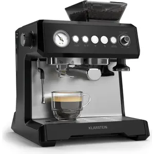 Klarstein GrandPresso Siebträgermaschine Mit Mahlwerk   20 Bar, 1.350 ...