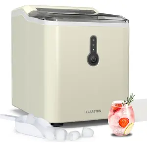 Klarstein Eiswürfelmaschine Klein - 12 kg/24 h, 8 Min Zyklus, 1,5 L Wa...
