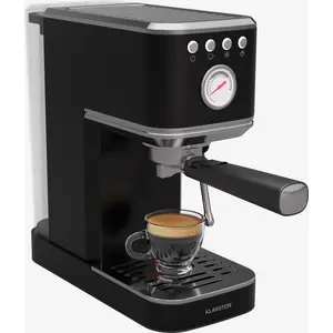 Klarstein SteelPresso Slim Siebträgermaschine   20 Bar, 1350W, 1,2L Wa...