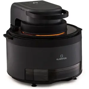 Klarstein Heißluftfritteuse 2-in-1, Airfryer mit Dampffunktion, Heissl...