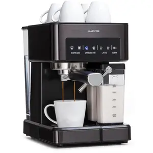 Klarstein Espresso Siebträgermaschine mit Milchaufschäumer, 1,8L Mini-...