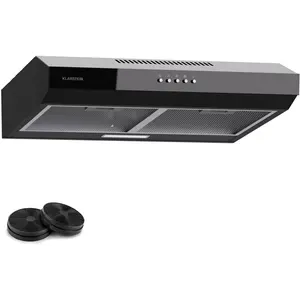 Klarstein Dunstabzugshaube 60cm, Abluft-Dunstabzugshaube mit Spülmasch...