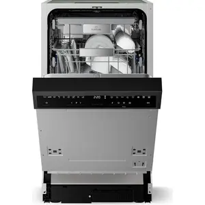 Klarstein Velaire Geschirrspüler 45cm - Halbintegriert, 10 Plätze, 9 P...