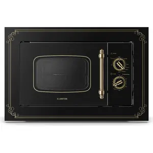 Klarstein Victoria 20 Einbau-Mikrowelle - Retro, 20 L, 800 W Mikrowell...