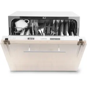 Klarstein Mini-Geschirrspüler für 6 Gedecke, Leiser Einbau-Geschirrspü...