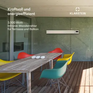 BLUMFELDT Klarstein Heizstrahler, Elektrische Heizung für Terrasse & G... günstig