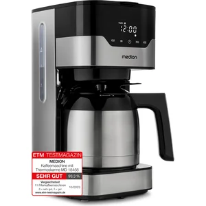 MEDION Kaffeemaschine mit Thermoskanne und Timer (Filtermaschine, 8 Ta...