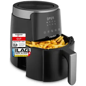 MEDION P40 L Heißluftfritteuse (4,7 Liter, Airfryer, 1500 Watt, einfac...