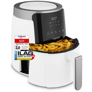 MEDION P40 L Heißluftfritteuse (4,7 Liter, Airfryer, 1500 Watt, einfac...
