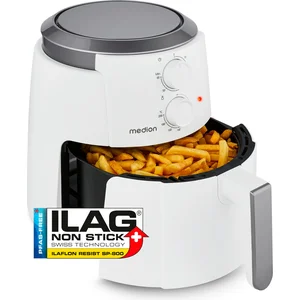 MEDION P30 L Heißluftfritteuse (4,7 Liter, Airfryer, 1500 Watt, einfac...