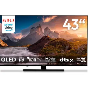 MEDION 108 cm (43 Zoll) QLED Fernseher (Smart TV, 4K, Dolby Vision HDR...
