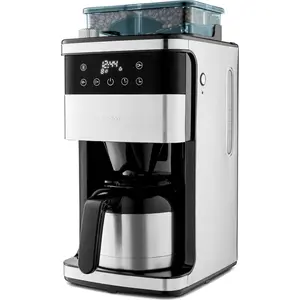 MEDION Kaffeemaschine mit Mahlwerk und Thermoskanne (1 Liter, max. 8 T...