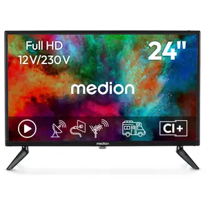 MEDION 59,9 cm (24 Zoll) Full HD Fernseher (perfekt für Camping Wohnmo...