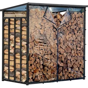 Wetterschutz Wand 178 x 177 cm Hinten, Einzeln für Kaminholzregal 185 ... günstig