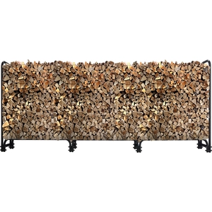 Metall Kaminholzregal Anthrazit 272 x 25 x 95 cm Garten Kaminholzunter... günstig
