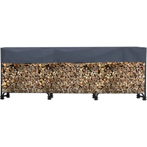 Metall Kaminholzregal 272 x 25 x 95 cm mit Schutzhülle Garten Kaminholzunterstand 1,0 m³ / 1,5 SRM Stapelhilfe günstig