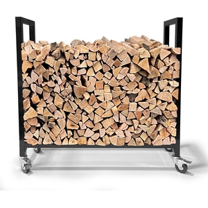 Kaminholzregal 65 x 25 x 65 cm mit Rollen verzinkt Innen und Aussen, M... günstig