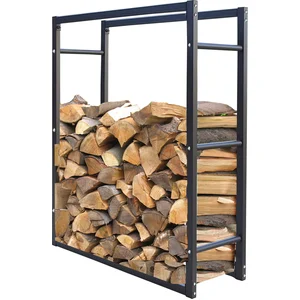 Metall Kaminholzstand 90x25x90cm Kaminholzlager Metallregal Stapelhilf... günstig