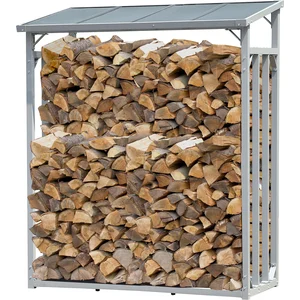 Aluminium Kaminholzregal Außen 130 x 70 x 185 cm, Pro - 40 mm Aluprofi... günstig