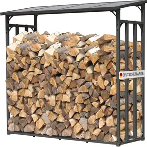 Metall Kaminholzregal Außen 185 x 70 x 185 cm, Pro - 40 mm Stahlprofil... günstig