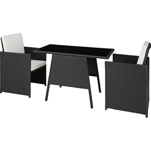tectake® Rattan Sitzgruppe Lausanne für 2 Personen günstig