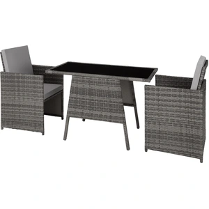tectake® Rattan Sitzgruppe Lausanne für 2 Personen günstig