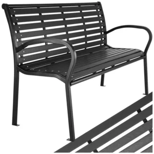 tectake Gartenbank Outdoor-Sitzbank, 126 x 62 x 81,5 cm, aus Kunststof... günstig
