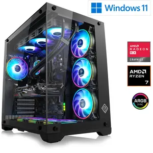 CSL-Computer Gaming PC, AMD Ryzen 7 9800X3D, 4700 MHz, Radeon RX 9070 ...