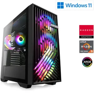 Gaming PC AMD Ryzen 5 7600X, 4700 MHz, AMD Radeon Graphics, 16 GB DDR5...