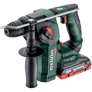 Metabo Akku Hammer BH 18 LTX BL 16 (mit 2 Akkus, LED-Licht, Hammerbohr...