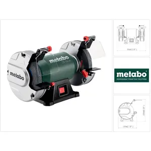 Metabo, Schleifmaschine + Poliermaschine, DS 150 M (Doppelschleifer)